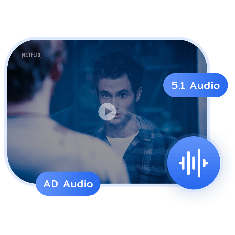 preserve multiple language of audio tracks, 5.1 audio, and SD audio