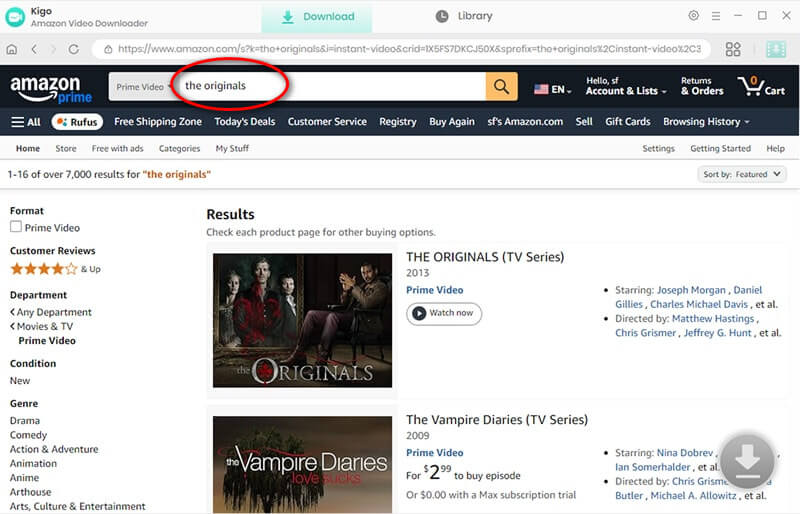 search the originals on amazon