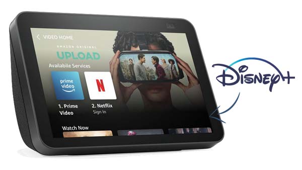 watch disney+ videos on echo show8