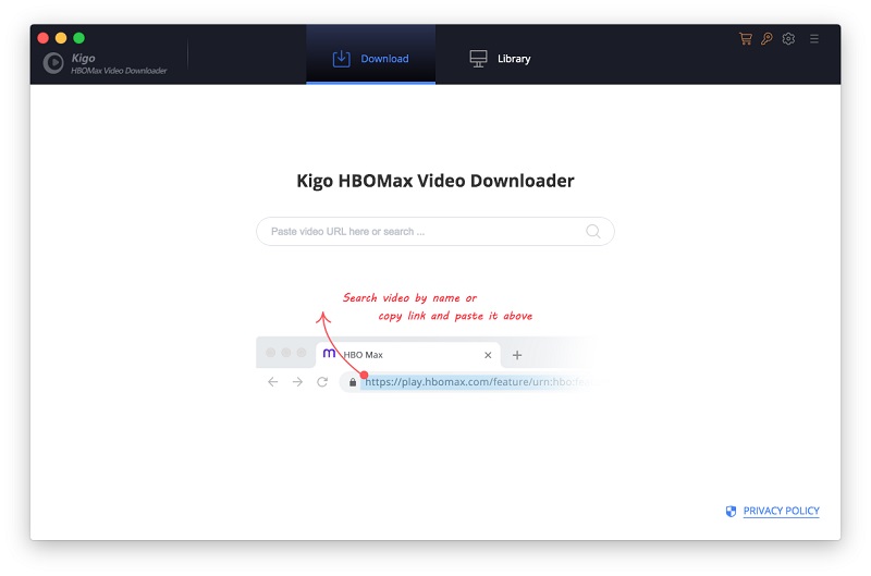 HBOMax Video Downloader Interface