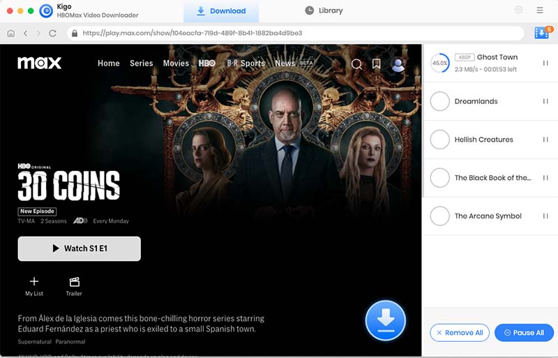 hbo max download offline mac