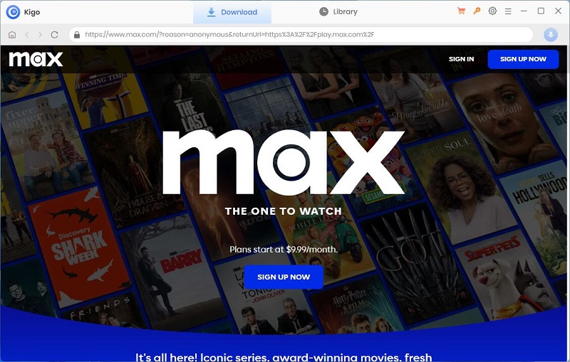 Tutorial of Kigo HBOMax Video Downloader, How to Download HBOMax Videos
