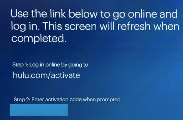 Activate Hulu on Smart TV