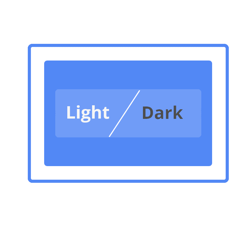 light and dark skin