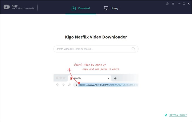 Netflix Downloader User Interface