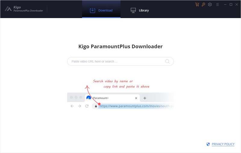 Paramount+ Video Downloader Interface